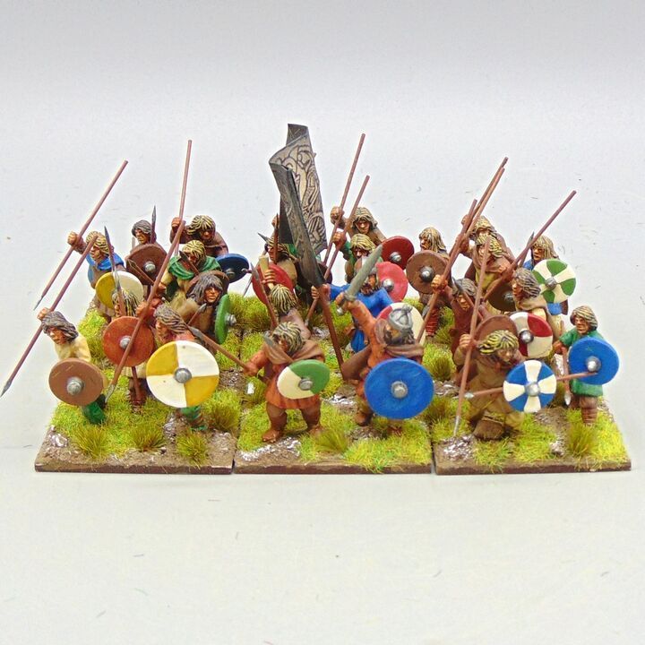 Grade D - Footsore Miniatures - Dark Ages - Early Saxon Warband