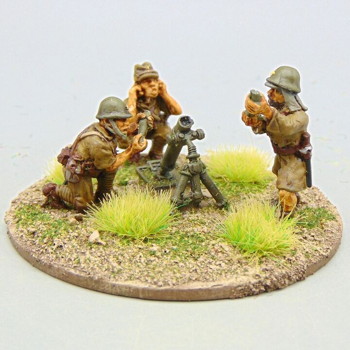 Grade D - TAG - WW2 Burma & Pacific - Japanese Army Medium Mortar Team, Deployed Grade D - TAG - WW2 Burma & Pacific - Japanese Army Medium Mortar Team, Deployed