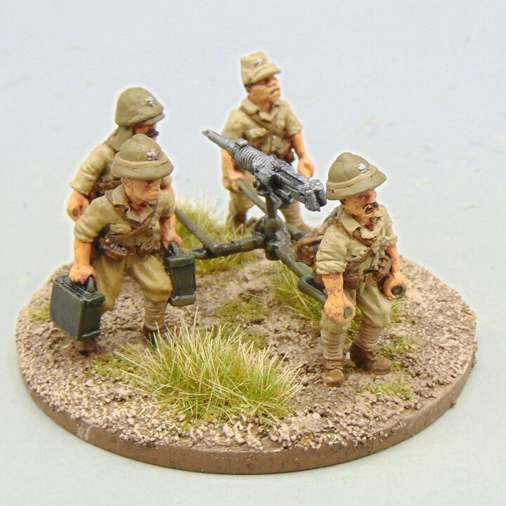 Grade D - TAG - WW2 Burma & Pacific - Japanese Army MG Team, Moving Grade D - TAG - WW2 Burma & Pacific - Japanese Army MG Team, Moving