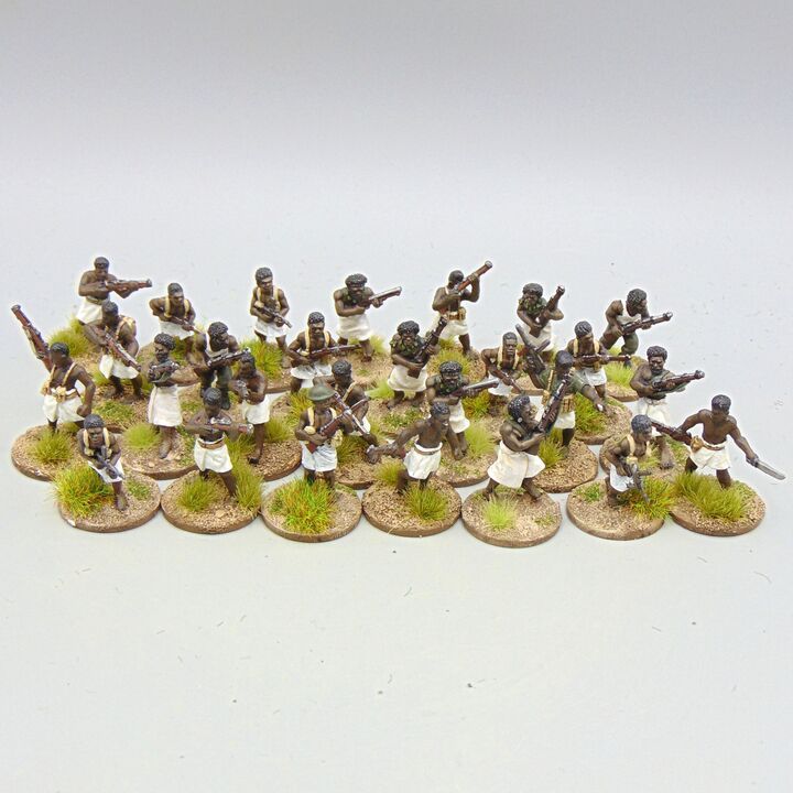 Grade D - Warlord Games - WW2 Pacific - Papua New Guinea Militia Grade D - Warlord Games - WW2 Pacific - Papua New Guinea Militia