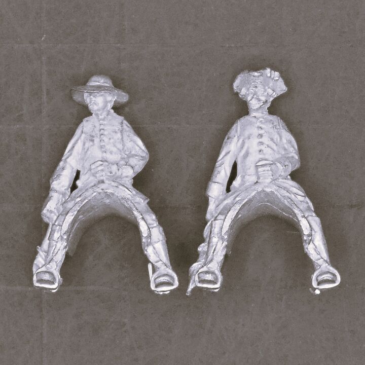 Minden Miniatures, Mid C18th - Civilian Draught or Limber Horse Riders Minden Miniatures, Mid C18th - Civilian Draught or Limber Horse Riders