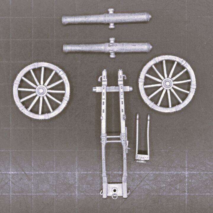 Minden Miniatures, Mid C18th - Saxon 6lb Quick Firing Field Gun Minden Miniatures, Mid C18th - Saxon 6lb Quick Firing Field Gun