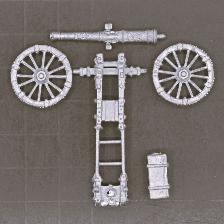 Minden Miniatures, Mid C18th - Prussian 3lb Beavry Field Gun Minden Miniatures, Mid C18th - Prussian 3lb Beavry Field Gun