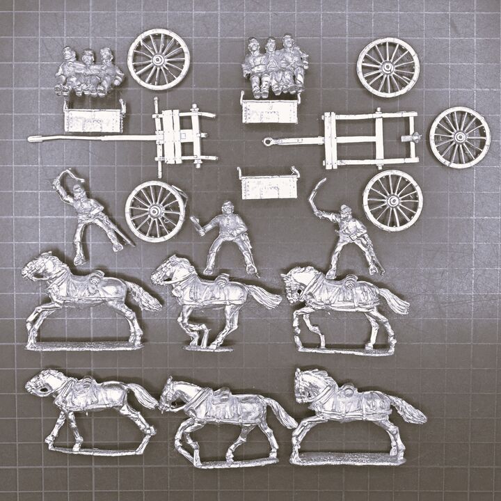 Perry Miniatures, ACW: Union Artillery Caisson at Full Gallop