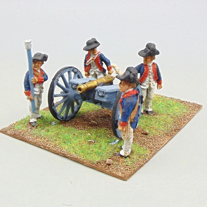 Grade D - Wargames Foundry - AWI - British Royal Artillery 6lb Field Gun & Crew Grade D - Wargames Foundry - AWI - British Royal Artillery 6lb Field Gun & Crew