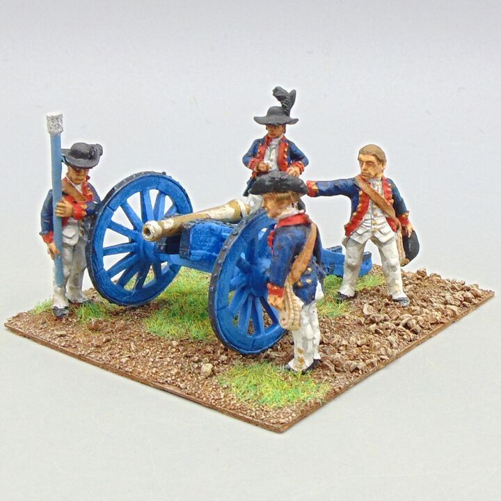 Grade D - Wargames Foundry - AWI - British Royal Artillery 6lb Field Gun & Crew