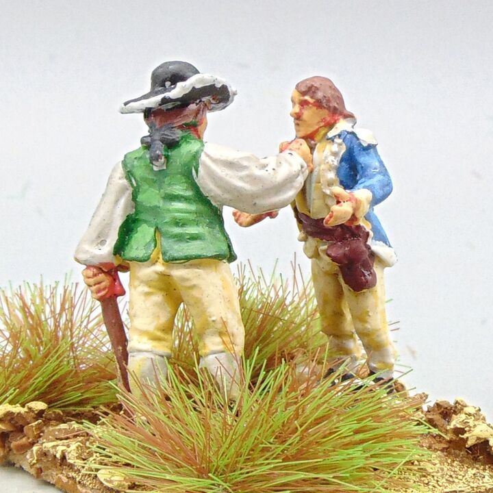 Grade D - Perry Miniatures - AWI - 'Soldiers Disagreement' Vignette Grade D - Perry Miniatures - AWI - 'Soldiers Disagreement' Vignette