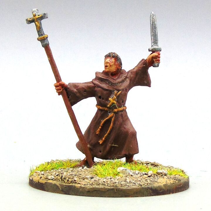 Grade D - Footsore Miniatures - Dark Ages - Christian Warrior Priest Grade D - Footsore Miniatures - Dark Ages - Christian Warrior Priest