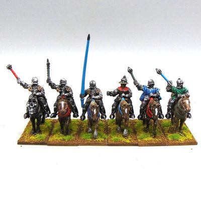 Grade D, Front Rank Miniatures: WOTR, Mounted Men at Arms Grade D, Front Rank Miniatures: WOTR, Mounted Men at Arms