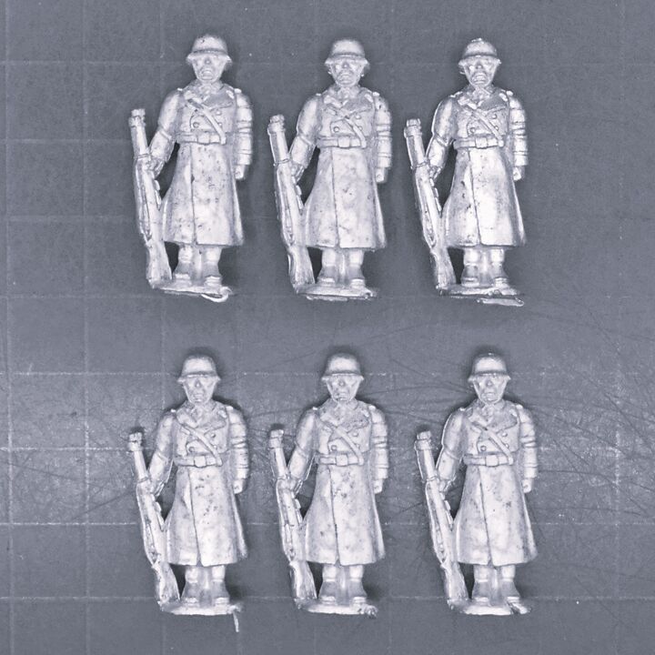 Pulp Figures, WW2: Impassive German Gestapo Guards Pulp Figures, WW2: Impassive German Gestapo Guards