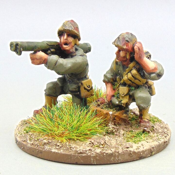 Grade C - Warlord Games - WW2 Burma & Pacific - US Marine Corps Bazooka Team