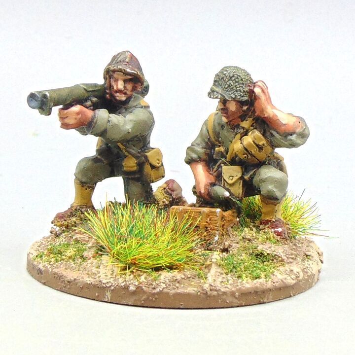 Grade C - Warlord Games - WW2 Burma & Pacific - US Marine Corps Bazooka Team