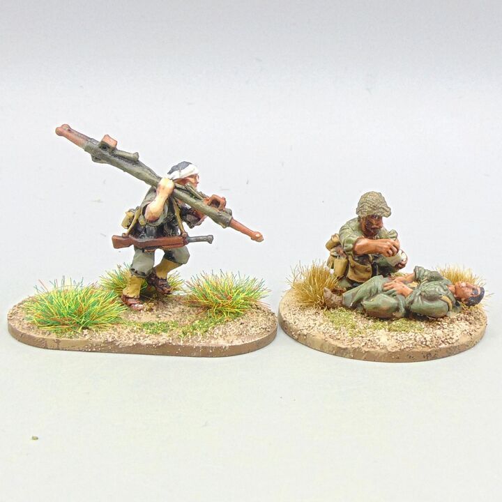 Grade C - Warlord Games - WW2 Burma & Pacific - US Marine Corps Medics & Casualty