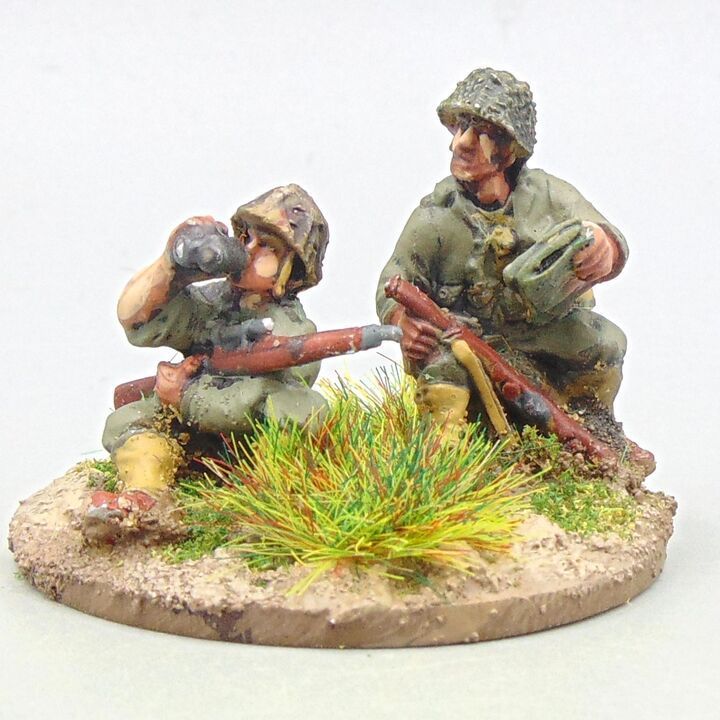 Grade D - Warlord Games - WW2 Burma & Pacific - US Marine Corps Sniper Team