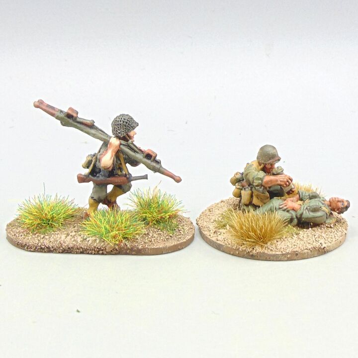Grade C - Warlord Games - WW2 Burma & Pacific - US Marine Corps Medics & Casualty