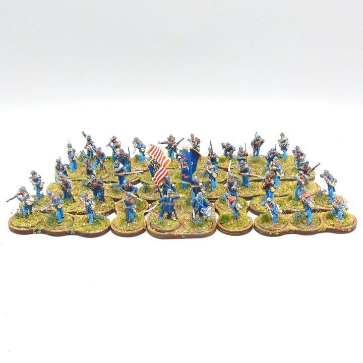 Grade D - Sash & Saber Miniatures & Perry Miniatures - ACW - Union Infantry Unit