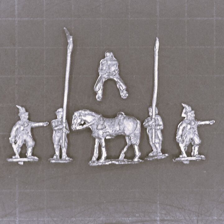 Irregular Miniatures, Revolutionary Wars: Irish Generals Command Group 1798 Irregular Miniatures, Revolutionary Wars: Irish Generals Command Group 1798