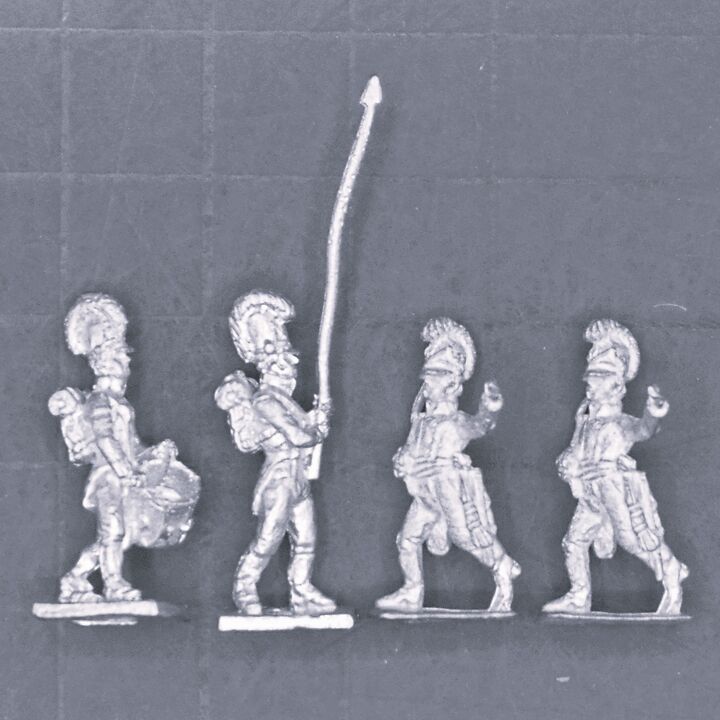 AB Figures/Battle Honors, Napoleonic: Bavarian Infantry Officers, Standard Bearer & Drummer