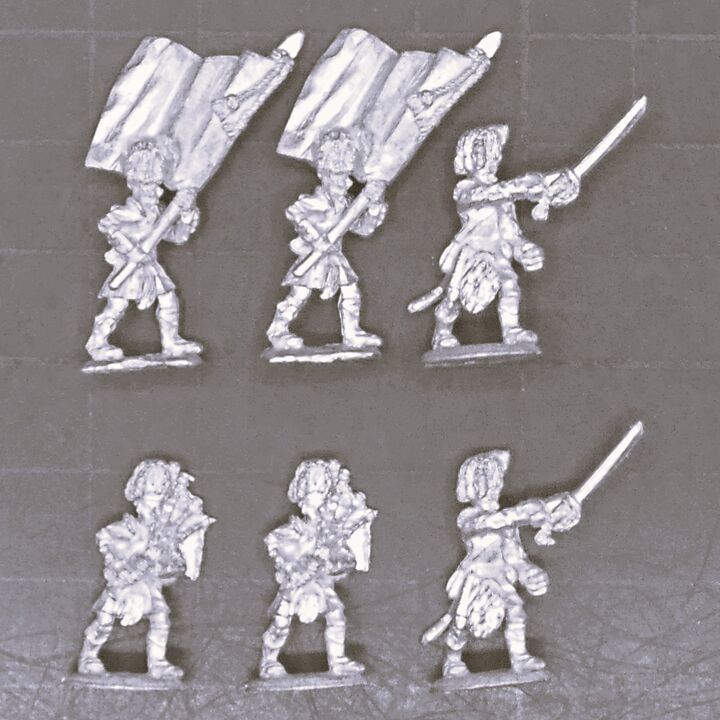 Falcon Figures, Napoleonic: British Highland Infantry Command Falcon Figures, Napoleonic: British Highland Infantry Command