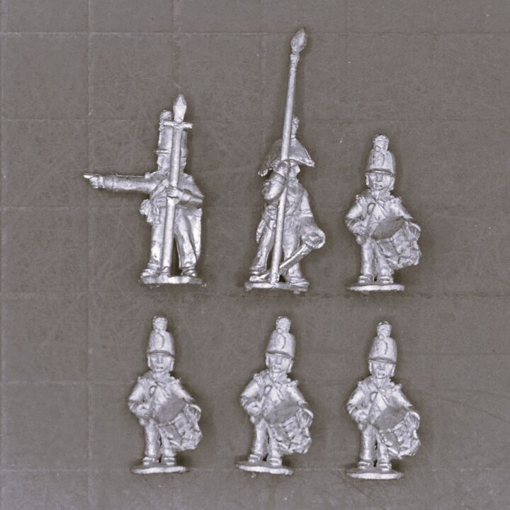 Mikes Models, Napoleonic: British Line Infantry Command in Stovepipe Shakos