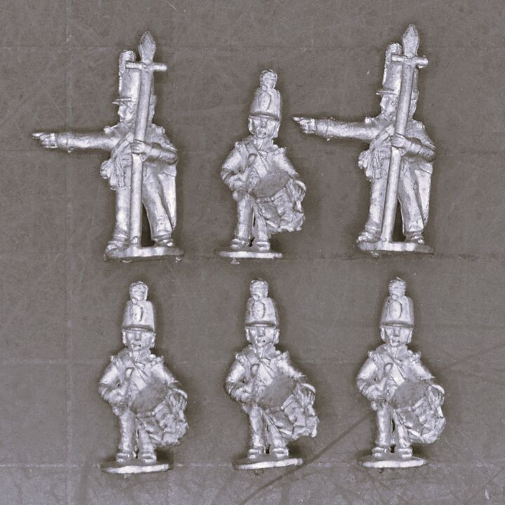 Mikes Models, Napoleonic: British Line Infantry NCO's & Drummers in Stovepipe Shakos