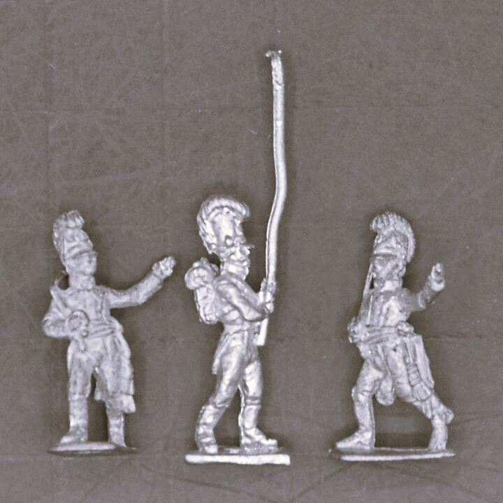 AB Figures/Battle Honors, Napoleonic: Bavarian Infantry Officers & Standard Bearer