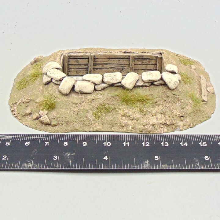 Grade B - Ironclad Miniatures -  C20th Terrain - Slit Trench