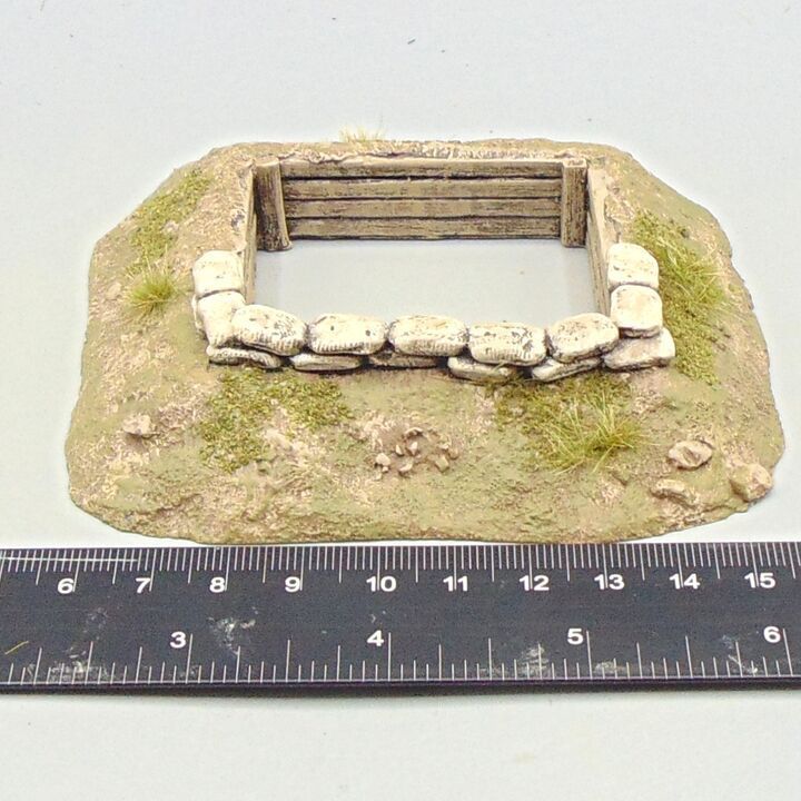 Grade B - Ironclad Miniatures - C20th Terrain - Weapons Pit Grade B - Ironclad Miniatures - C20th Terrain - Weapons Pit