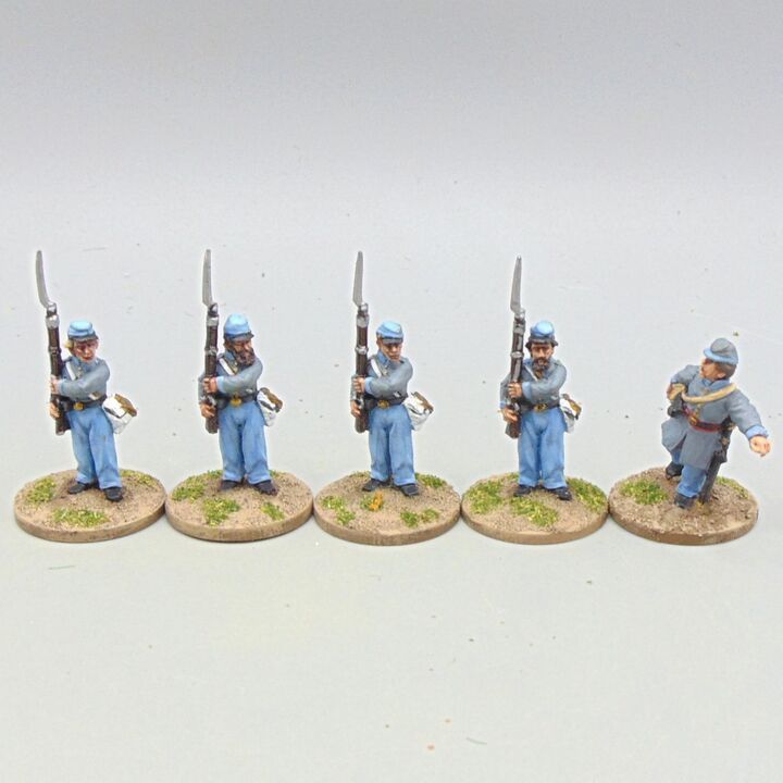 Grade C - Wargames Foundry - ACW - Confederate Infantry, Present Arms