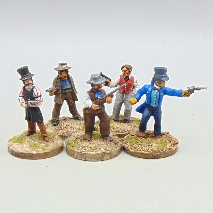 Grade D - Unidentified Manufacturer - Wild West - Armed Town Folk