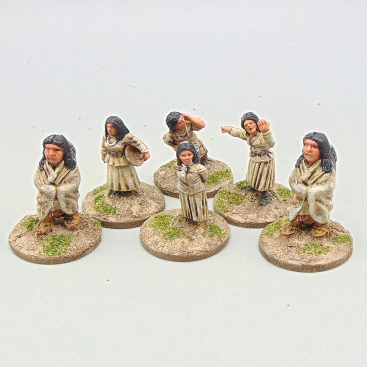 Grade D - Britannia Miniatures - Wild West - Plains Indian Women & Children