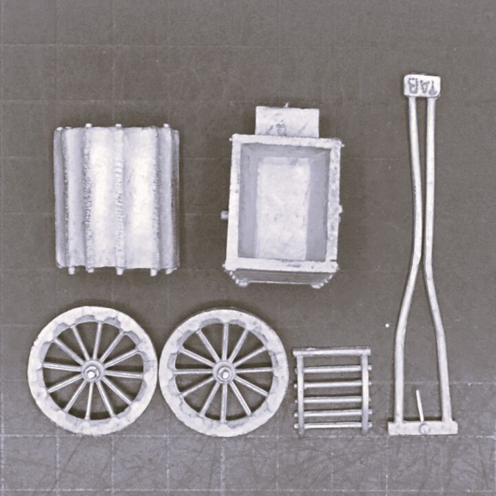 Minden Miniatures, Mid C18th - Austrian Ammunition Cart Minden Miniatures, Mid C18th - Austrian Ammunition Cart
