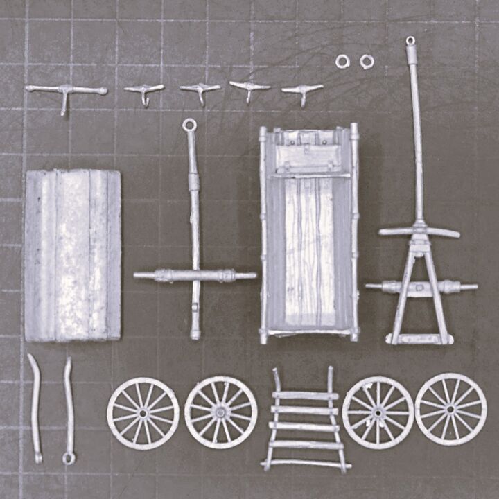 Minden Miniatures, Mid C18th - Covered Supply Wagon Minden Miniatures, Mid C18th - Covered Supply Wagon