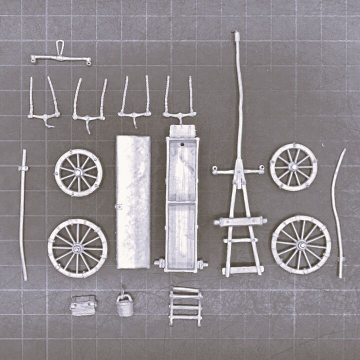 Minden Miniatures, Mid C18th - Ammunition Caisson Minden Miniatures, Mid C18th - Ammunition Caisson