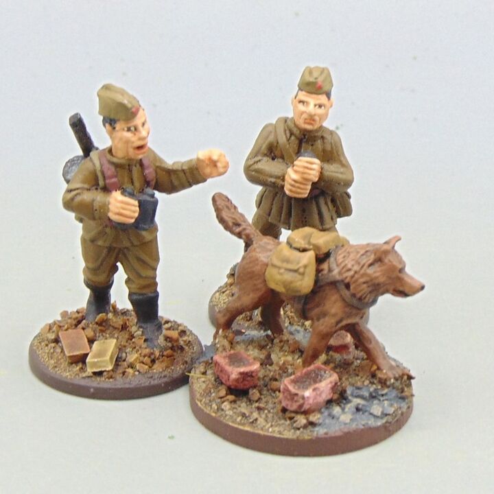 Grade B - Unidentified Manufacturer - WW2, Eastern Front - Soviet Anti Tank Dog Mine & Handlers Grade B - Unidentified Manufacturer - WW2, Eastern Front - Soviet Anti Tank Dog Mine & Handlers