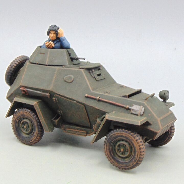 Grade C - Warlord Games - WW2, Eastern Front - Soviet BA-64 Armoured Car with Commander