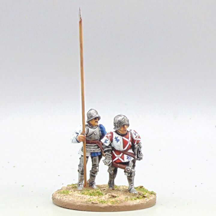 Grade D - Perry Miniatures - WOTR - Yorkist Command - William Neville, Lord Fauconberg, with Standard Bearer Grade D - Perry Miniatures - WOTR - Yorkist Command - William Neville, Lord Fauconberg, with Standard Bearer