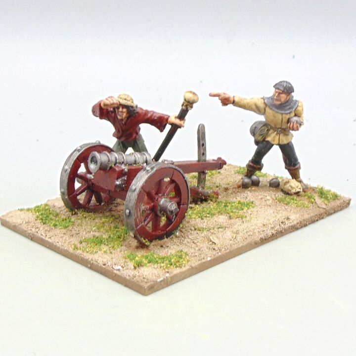 Grade D - Mirliton SG - WOTR - Field Gun with Crew Grade D - Mirliton SG - WOTR - Field Gun with Crew
