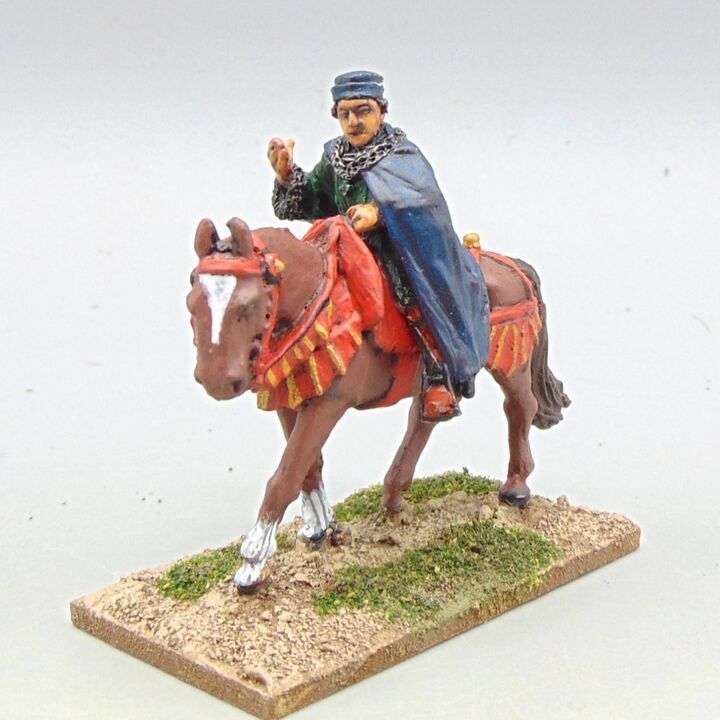 Grade D - Perry Miniatures - WOTR - Mounted Lancastrian Command - King Henry VI