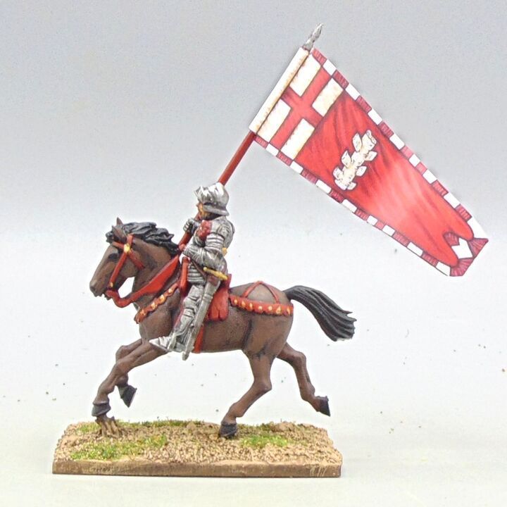 Grade D - Perry Miniatures - WOTR - Mounted Standard Bearer in the livery of Earl of Warwick Grade D - Perry Miniatures - WOTR - Mounted Standard Bearer in the livery of Earl of Warwick