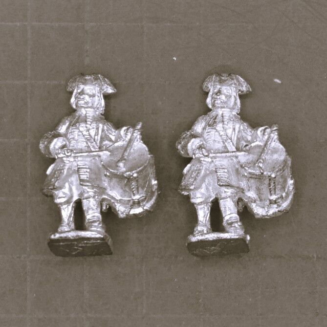 Wargames Foundry, WSS/GNW: Infantry Drummers in Tricorns Wargames Foundry, WSS/GNW: Infantry Drummers in Tricorns