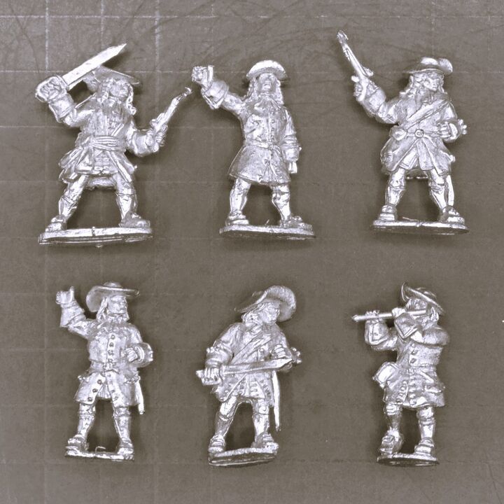 Casting Room Miniatures, Late C17th/WSS/GNW: Command and Characters in Informal Tricorns Casting Room Miniatures, Late C17th/WSS/GNW: Command and Characters in Informal Tricorns