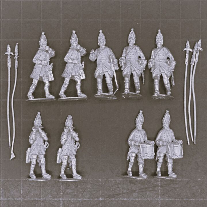 Cranntara Miniatures, Mid C18th - Unidentified Grenadier Command Cranntara Miniatures, Mid C18th - Unidentified Grenadier Command