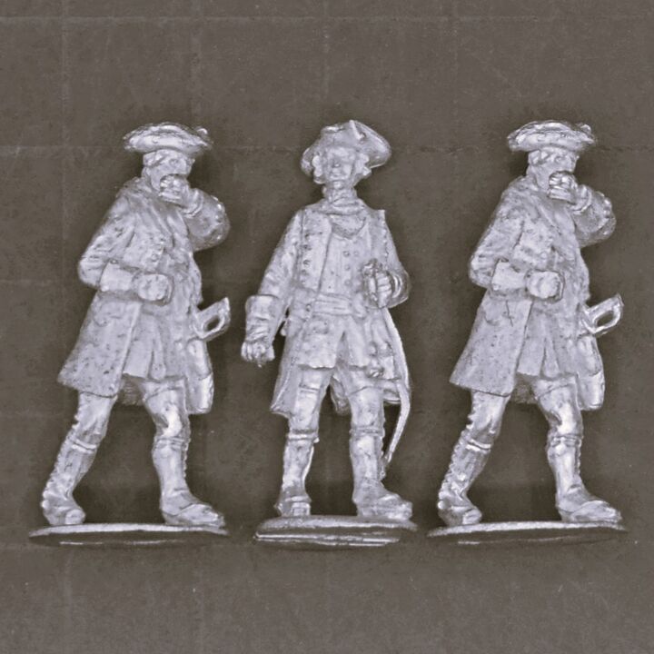 Cranntara Miniatures, Mid C18th - Unidentified Infantry Command