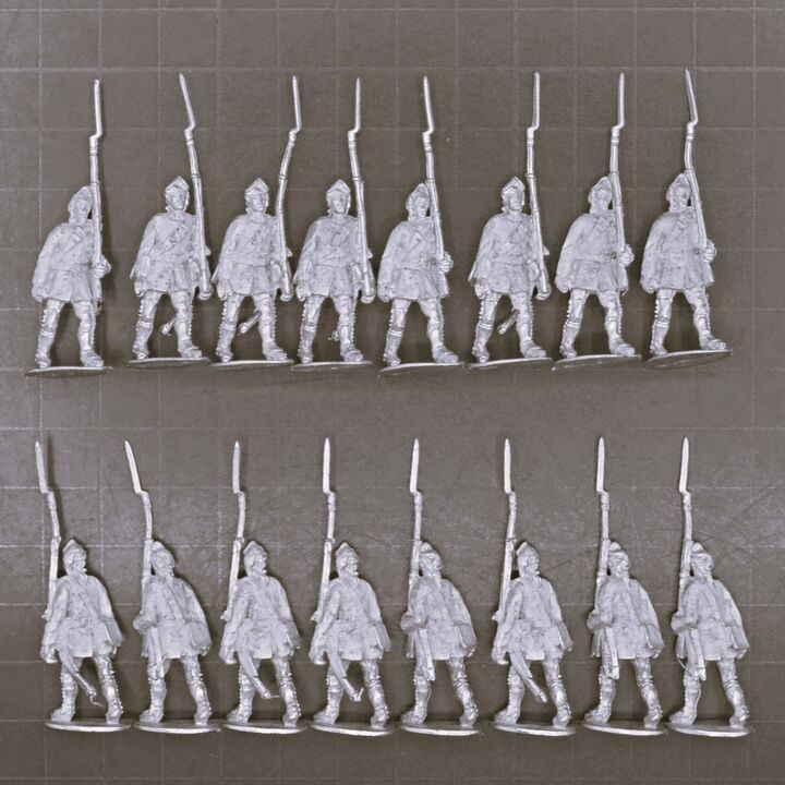 Cranntara Miniatures, Mid C18th - French Marines in Caps Cranntara Miniatures, Mid C18th - French Marines in Caps
