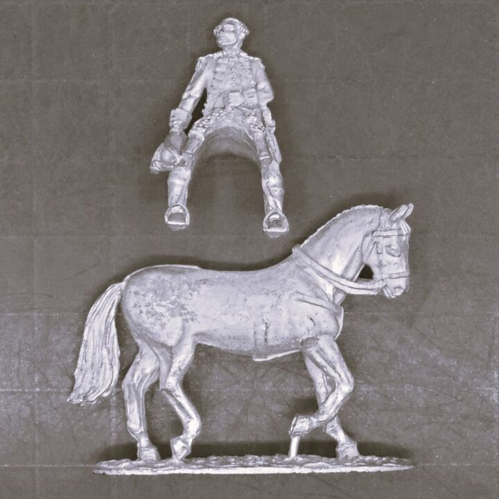 Cranntara Miniatures, Mid C18th - Unidentified Mounted Officer Cranntara Miniatures, Mid C18th - Unidentified Mounted Officer