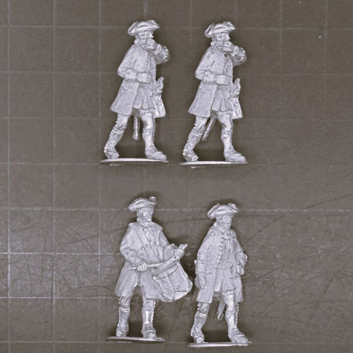 Cranntara Miniatures, Mid C18th - Unidentified Infantry Command Cranntara Miniatures, Mid C18th - Unidentified Infantry Command