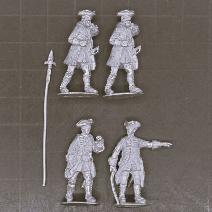 Cranntara Miniatures, Mid C18th - Unidentified Infantry Command Cranntara Miniatures, Mid C18th - Unidentified Infantry Command