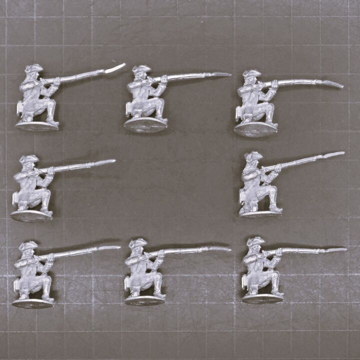 Cranntara Miniatures, Mid C18th - French Marines(?) in Tricorns Cranntara Miniatures, Mid C18th - French Marines(?) in Tricorns