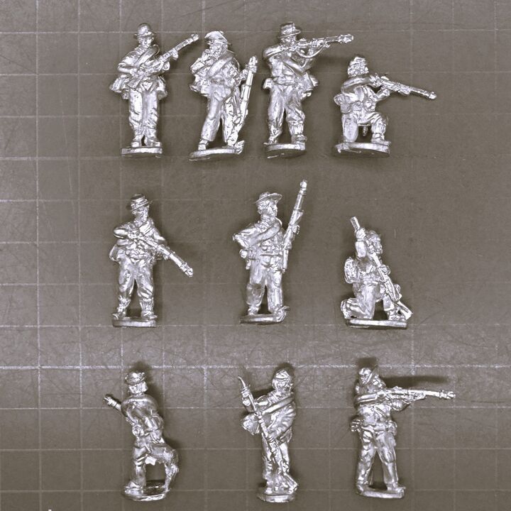 Sash & Saber Miniatures, ACW: Confederate Infantry Sash & Saber Miniatures, ACW: Confederate Infantry